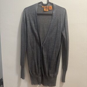 Tory Burch Women’s Charcoal Cardigan Sweater